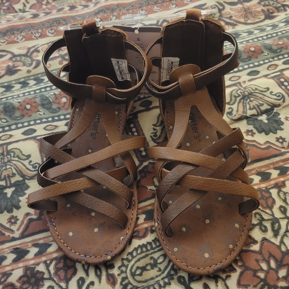 Toddler Strappy Brown Sandels